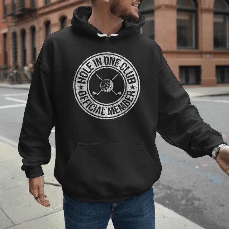 Hole In One Golf Dad & Cart Golfer Men Hoodie