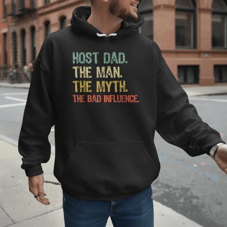 Host Dad The Man Myth The Bad Influence Retro Men Hoodie