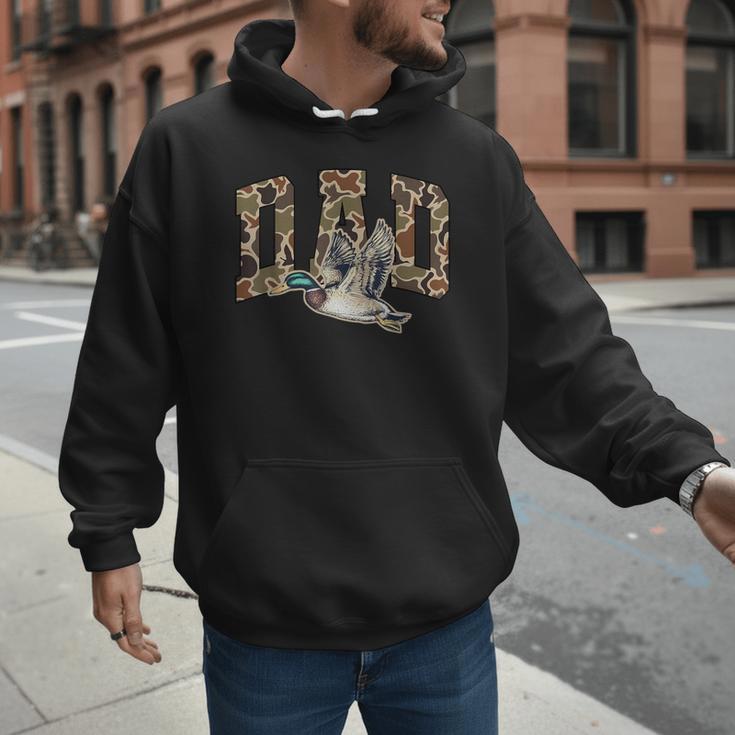 Hunting Dad Duck Camouflage Camo Preppy Camo Dad Camo Men Hoodie