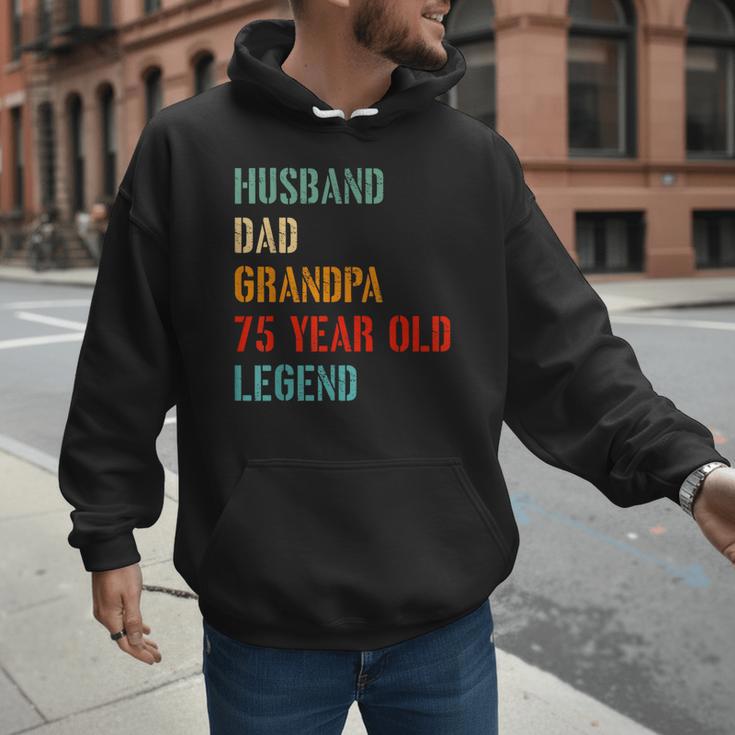 Husband Dad Grandpa 75 Year Old Legend 75th Birthday Men Hoodie