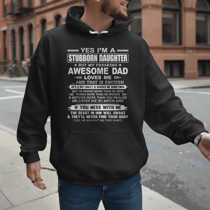 I'm A Stubborn Daughter But My Freaking Awesome Dad Men Hoodie