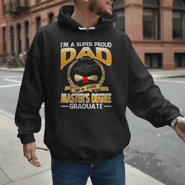 I'm A Super Proud Dad Of A 2025 Master's Degree Graduate Men Hoodie
