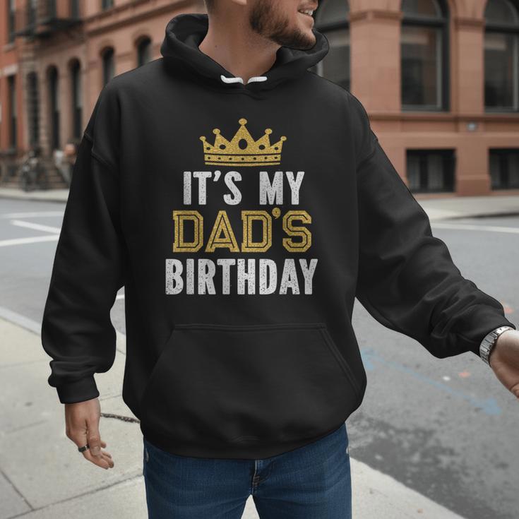 It's My Dad's Birthday Party Family Matching Small Men Hoodie