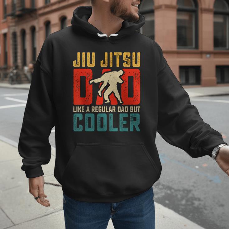 Jiu Jitsu Dad Like A Regular Dad But Cooler Dad Father Men Hoodie