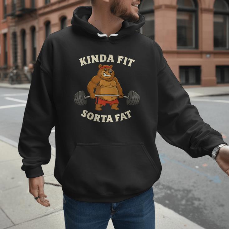 Kinda Fit Sorta Fat Gym Dad BOD Workout Apparel Men Hoodie Kinda Fit Sorta Fat Gym Dad BOD Workout Apparel Men Hoodie