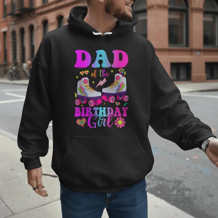 Let's Roll Dad Of The Birthday Girl Roller Skate Birthday Men Hoodie