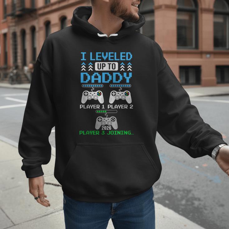 Leveled Up To Daddy Again Gamer Dad Est 2026 Men Hoodie