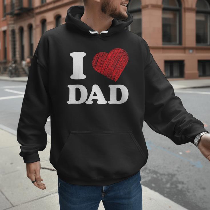 I Love Dad Men Hoodie