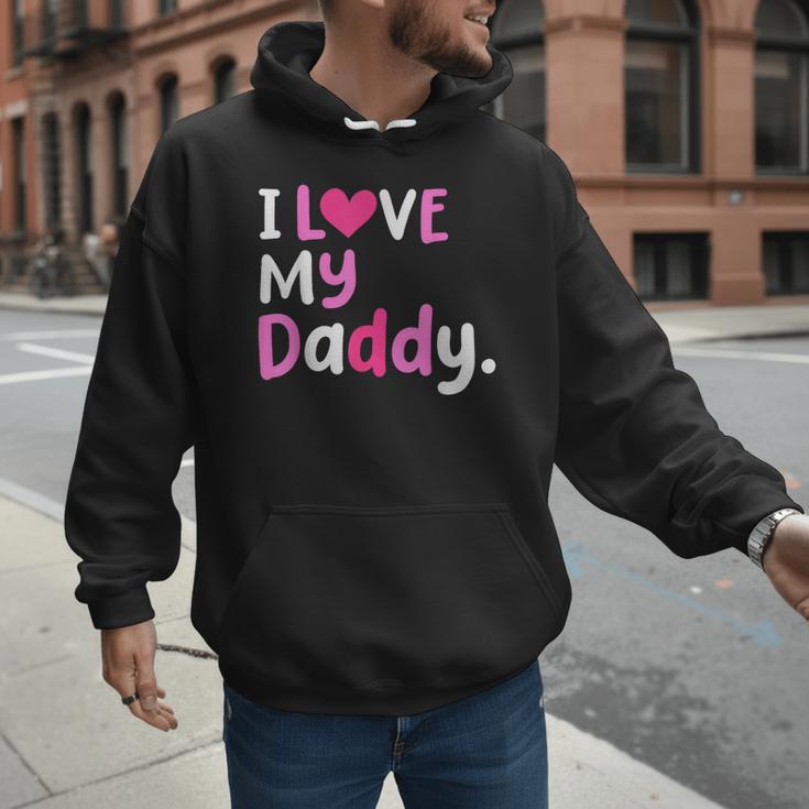 I Love My Daddy Best Dad Ever Father's Day Cool Kids Men Hoodie