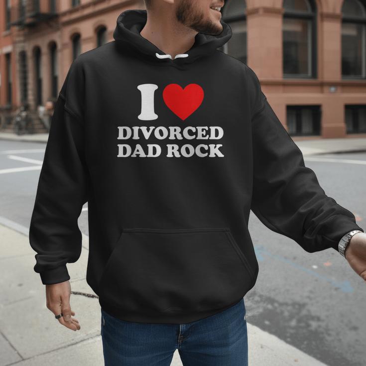 I Love Divorced Dad Rock Joke Men Hoodie I Love Divorced Dad Rock Joke Men Hoodie