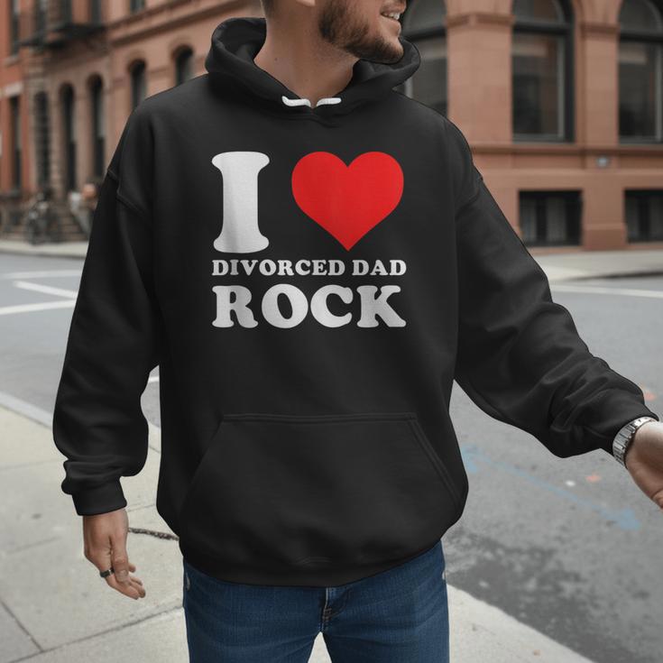I Love Divorced Dad Rock Quote Men Hoodie I Love Divorced Dad Rock Quote Men Hoodie