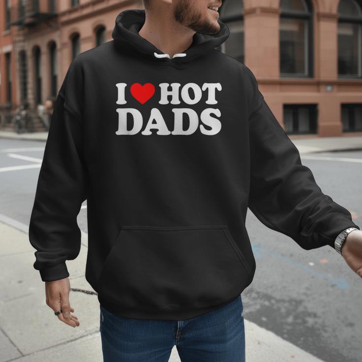 I Love I Heart Hot Dads Shirt Men Hoodie