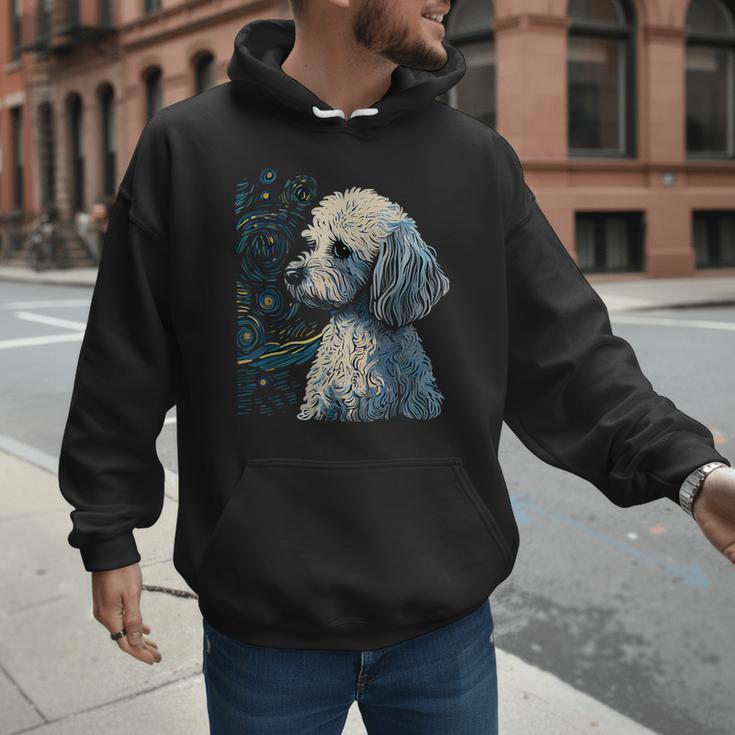 Maltipoo Starry Night Van Gogh Maltipoo Mom Dad Owner Men Hoodie