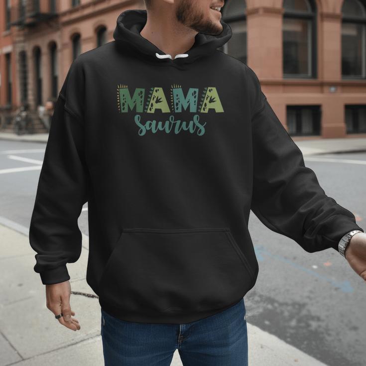 Mama Saurus Dinosaur Birthday Mom Dad Birthday Boy T-Rex Men Hoodie