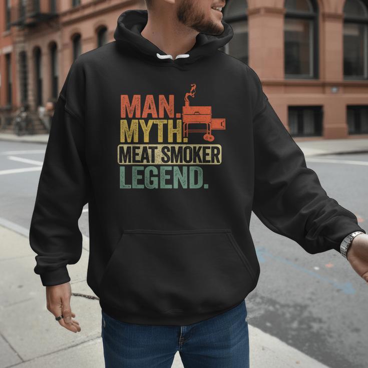 Man Myth Meat Smoker Legend Dad Grillfather BBQ Meat Smoking Men Hoodie Man Myth Meat Smoker Legend Dad Grillfather BBQ Meat Smoking Men Hoodie