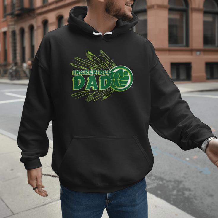 Marvel Hulk Incredible Dad Family Trip Vacation Father's Day Men Hoodie