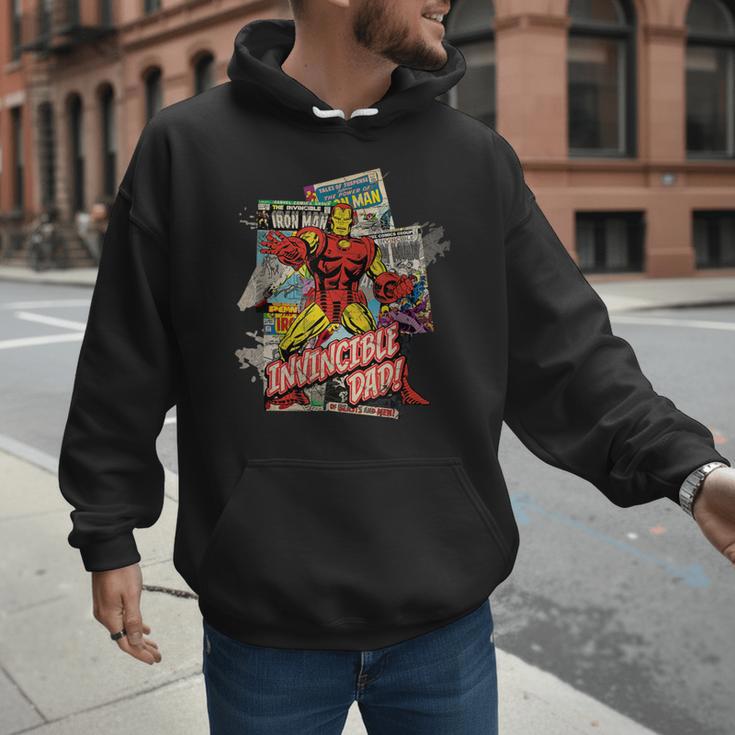 Marvel Iron Man Invincible Dad Father's Day Comic Retro Men Hoodie