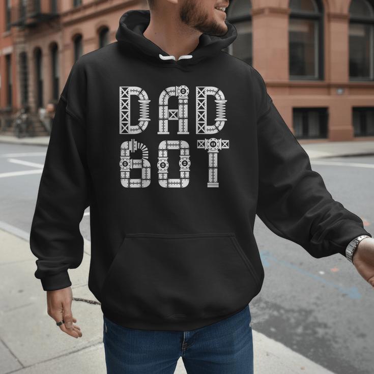 Matching Family Robot Father's Day Dad Bot Men Hoodie
