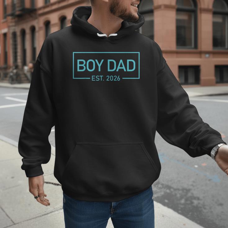 Men Boy Dad Est 2026 Newborn Daddy Father Baby Boy Son Men Hoodie