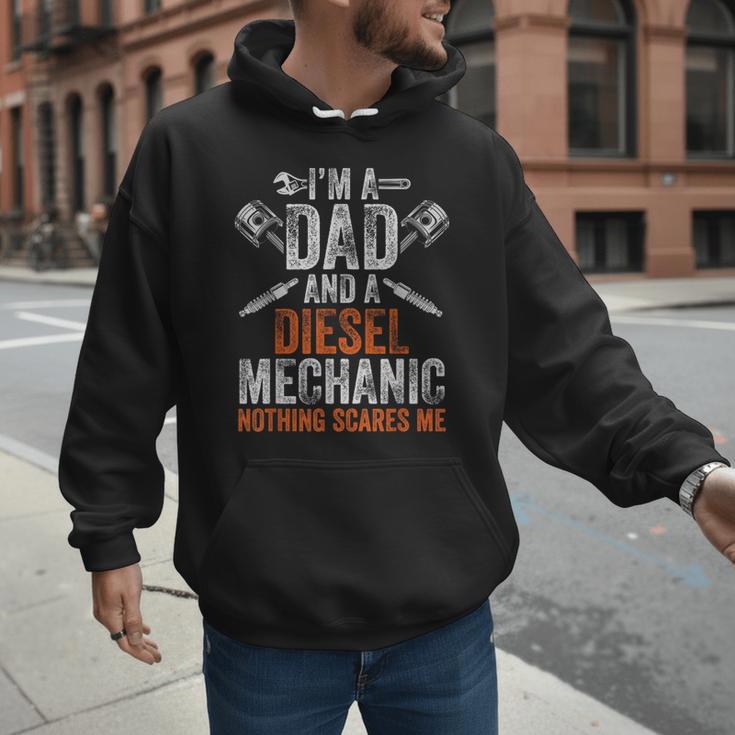 For Men Father's Day Halloween Diesel Mechanic Dad Men Hoodie