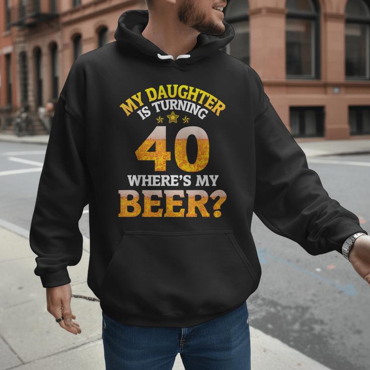 Mom Dad My Daughter Is Turning 40 Years Old Where's My Beer Men Hoodie Mom Dad My Daughter Is Turning 40 Years Old Where's My Beer Men Hoodie