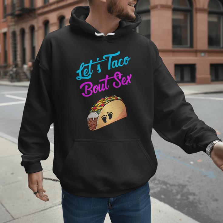 Mom Dad Let's Taco Bout Sex Gender Reveal Party Men Hoodie