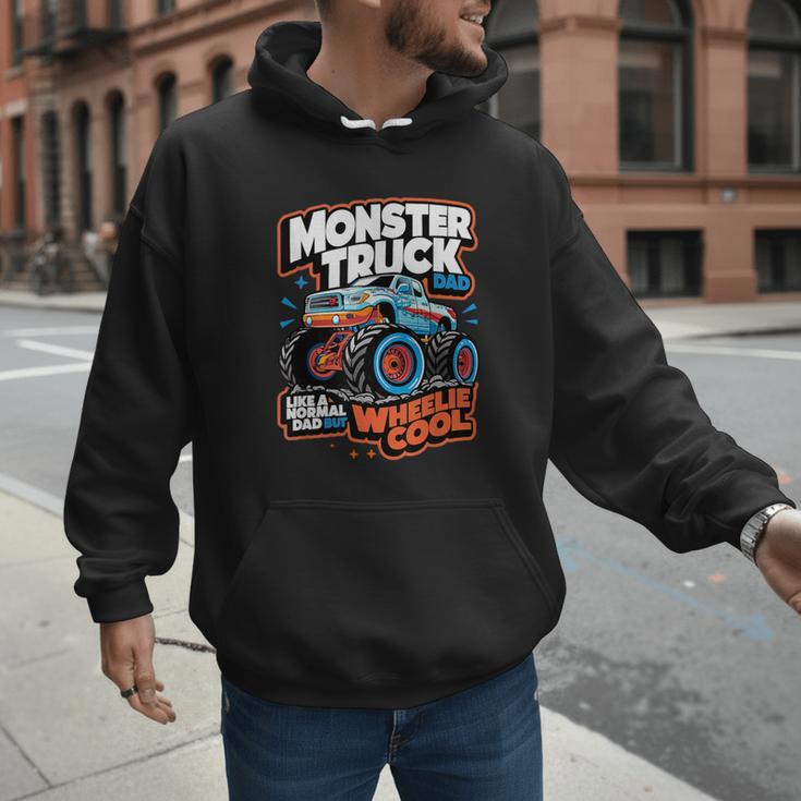 Monster Truck Dad Wheelie Cool Like Normal Dad Men Hoodie