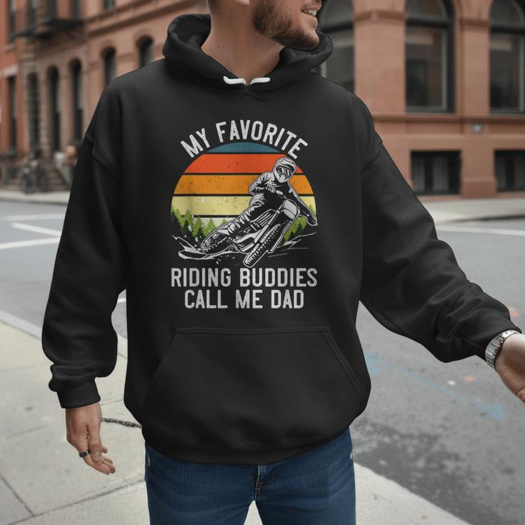 Motorcycle Dad Dirt Bike Shirt Motocross Riding Buddies Men Hoodie