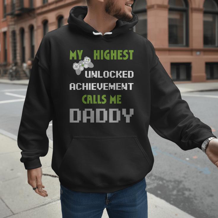 Nerdy Father Day Gamer Dad Daddy Men Love Video Gaming Men Hoodie