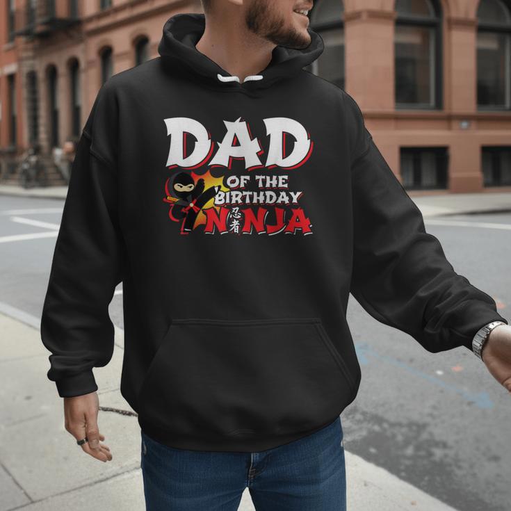 Ninja Birthday Party Dad Of The Birthday Ninja Small Men Hoodie