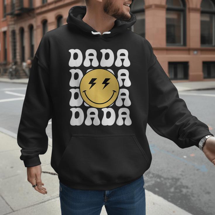 One Happy Family Birthday Matching Apparel Dada One Happy Dude Birthday Theme Family Matching Adult Child Short Sleeve Crew Neck Classic Fit Polyester 50 Cotton 50 Men Hoodie