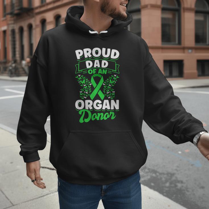 Organ Donation Green Ribbon Proud Dad Of An Organ Donor Men Hoodie Organ Donation Green Ribbon Proud Dad Of An Organ Donor Men Hoodie