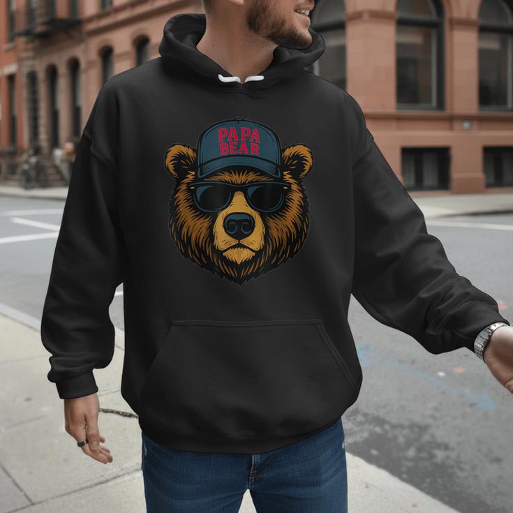 Papa Bear Father's Day Great Dad Joke Men Hoodie