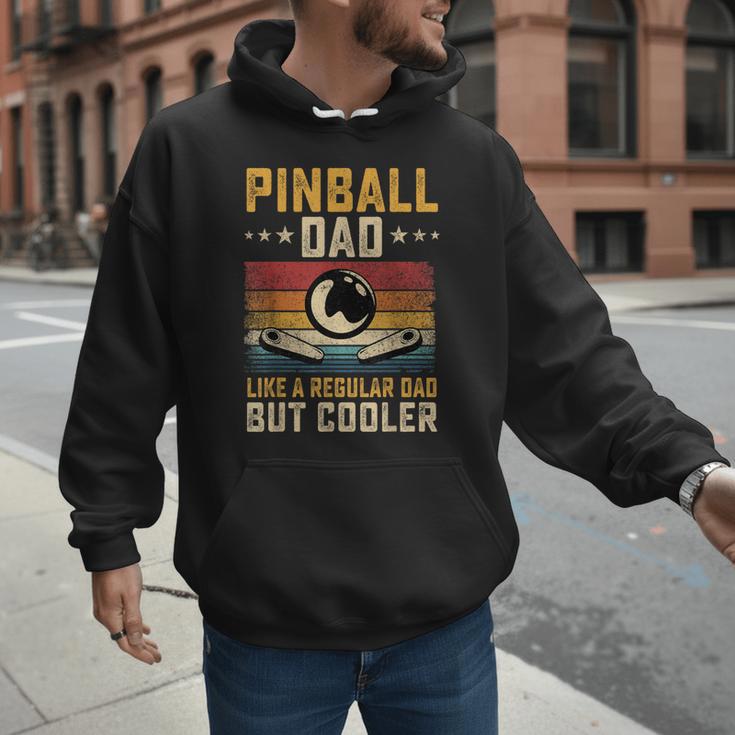 Pinball Dad Like Regular Dad But Cooler Father's Day Men Hoodie
