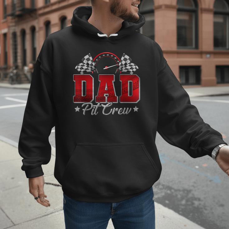 Pit Crew Race Car Racing Dad Family Birthday Party Men Hoodie