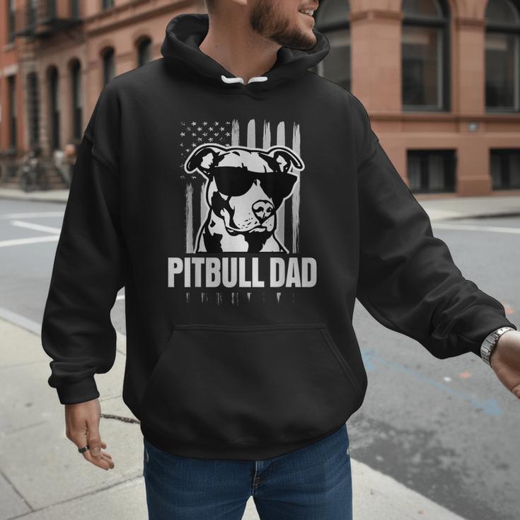 Pitbull Dad Men Pitbull Lover For Dog Dad American Flag Men Hoodie Pitbull Dad Men Pitbull Lover For Dog Dad American Flag Men Hoodie