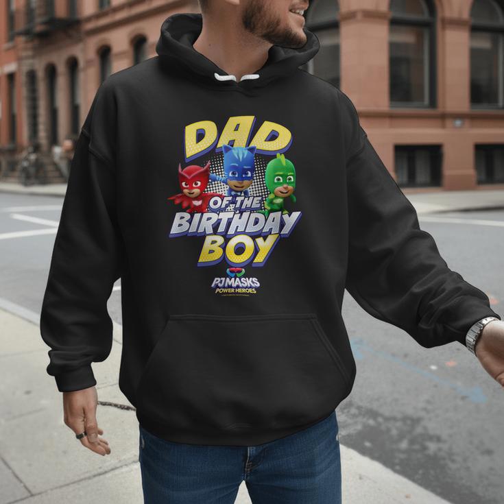 PJ Masks Group Shot Dad Of The Birthday Boy Logo Men Hoodie