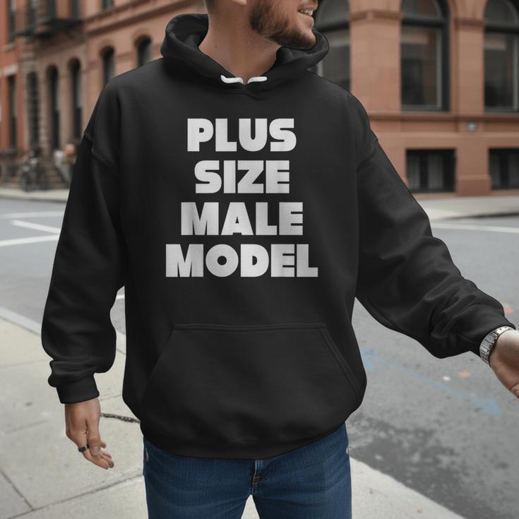 Plus Size Male Model Fat Guy Or Dad BOD Men Hoodie