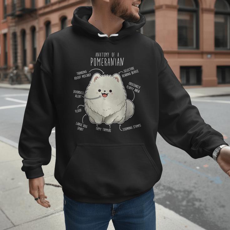 Pomeranian Anatomy Cute Pet Pom Mom Dog Dad For Men Women Girls Kids Men Hoodie