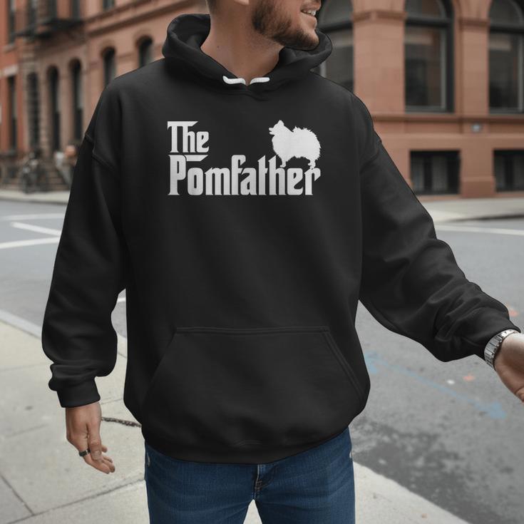 Pomeranian Father Dad The Pom Father Dog Lover Small Men Hoodie