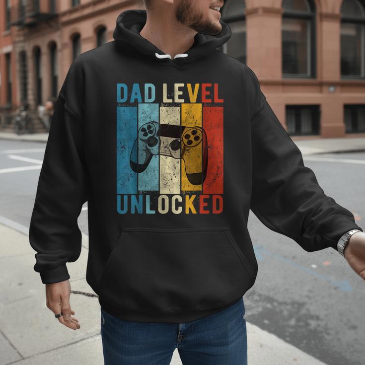 Pregnancy Announcement Dad Level Unlocked New Daddy Father Men Hoodie Pregnancy Announcement Dad Level Unlocked New Daddy Father Men Hoodie