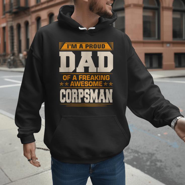 Proud Dad Of Awesome Corpsman Father's Day Men Hoodie
