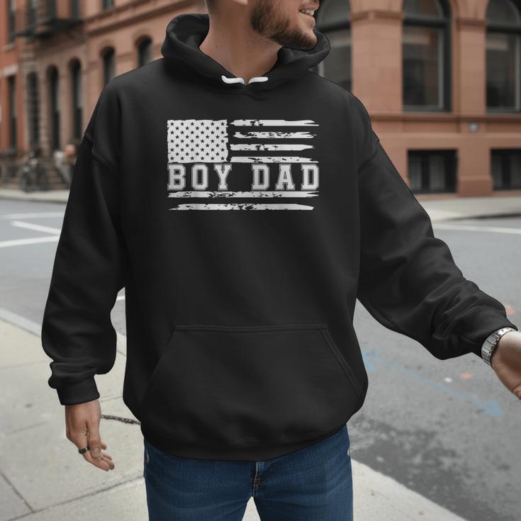 Proud Dad Of Boy Father Of Boys For Dad Xmas Fathers Day Men Hoodie