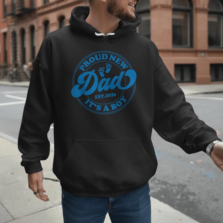 Proud New Daddy It's A Boy Dad To Be 1st Time Father Men Hoodie