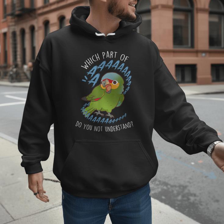 Red-Lored Amazon Parrot Aaaa Cute Pet Bird Mom Dad Men Hoodie