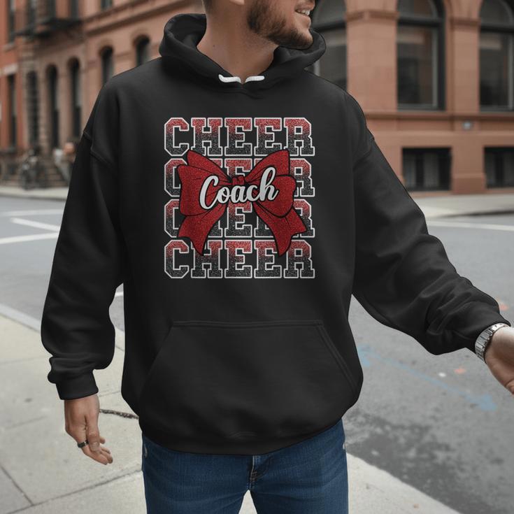 Red Sport Loud Proud Cheer Coach Dad Father's Day Men Hoodie