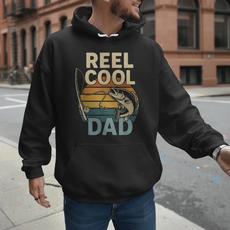 Reel Cool Dad Fathers Day Fishing Outdoors Men Hoodie