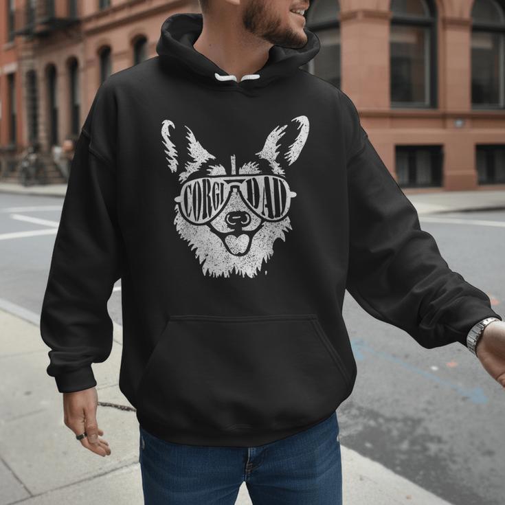 Retro Corgi Dad Dog Owner Pet Welsh Corgi Fathers Day Men Hoodie Retro Corgi Dad Dog Owner Pet Welsh Corgi Fathers Day Men Hoodie