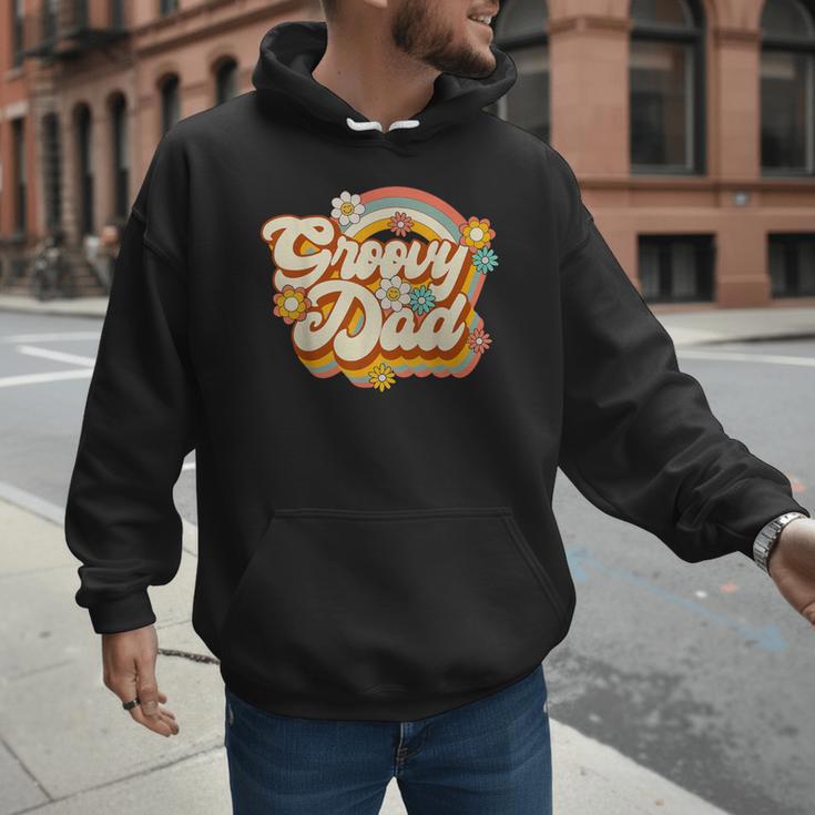 Retro Groovy Dad Family Birthday 60s 70s Hippie Costume Men Hoodie