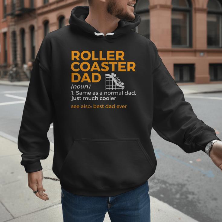 Roller Coaster Dad Definition Best Dad Ever Men Hoodie